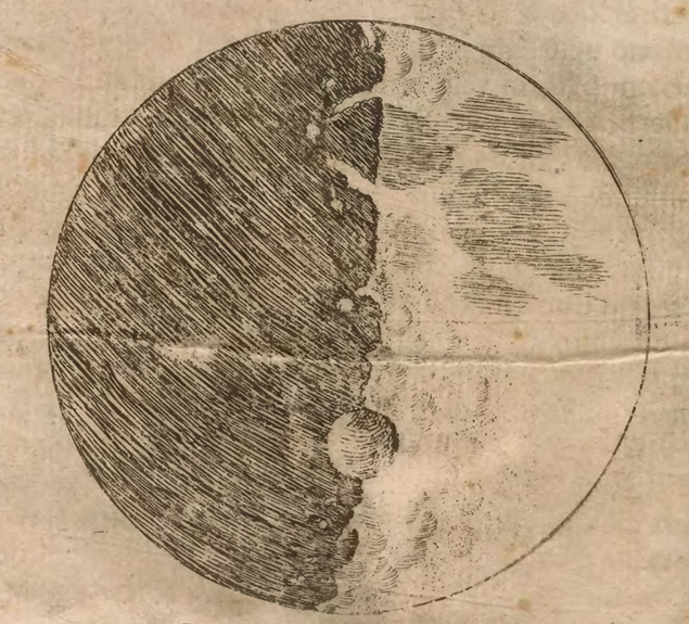 Galileo's half moon, Sidereus Nuncius, Venice 1610