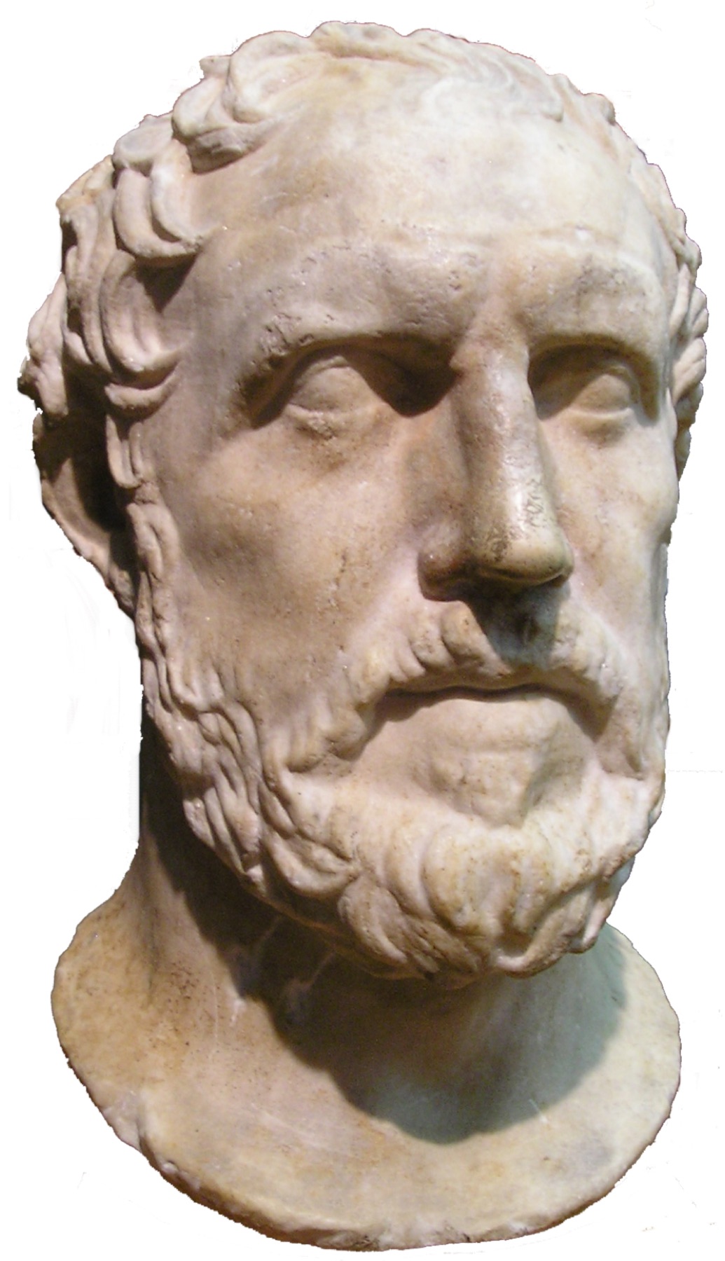 Marble portrait bust of Thucydides, Roman copy of a Greek original
